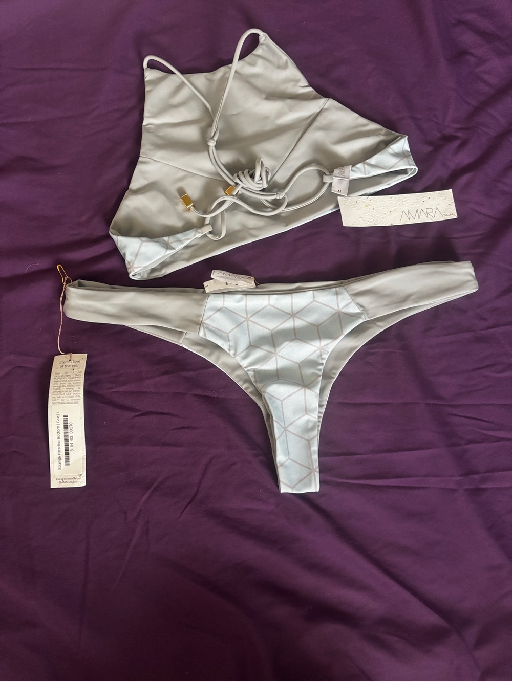 Blue Geo Bikini Set - Picture 2 of 2
